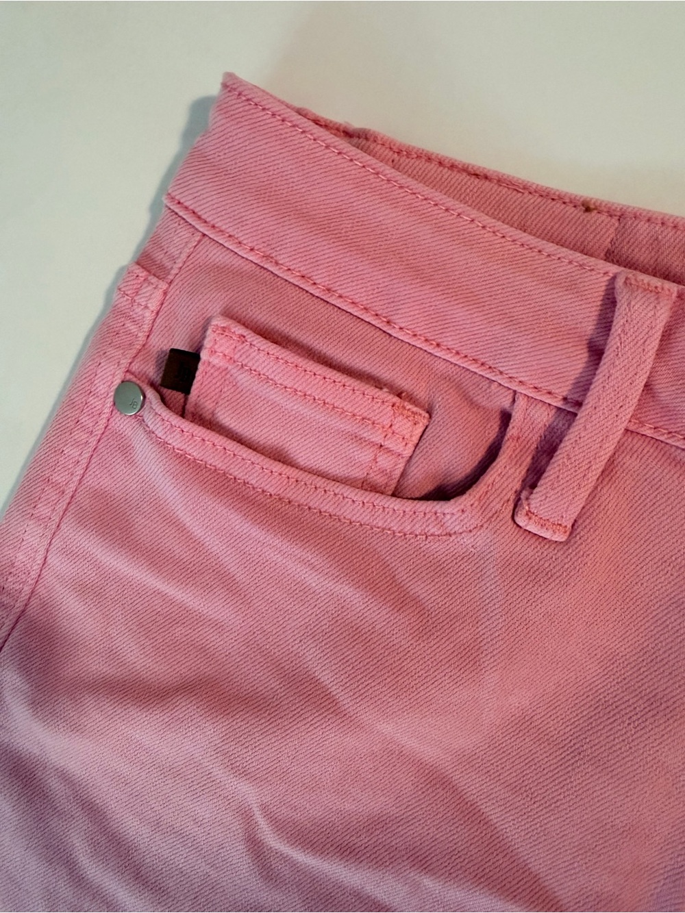 Judy Blue Pink Garment Dyed Fray Hem Shorts - Picture 5 of 9